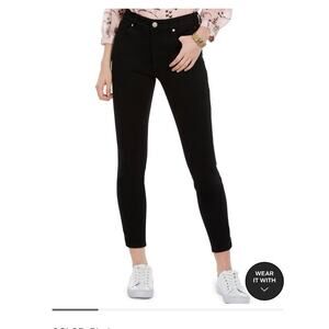 NWOT TH Tommy Hilfiger Tribeca Flex Ankle Black Skinny Jeans SZ 6